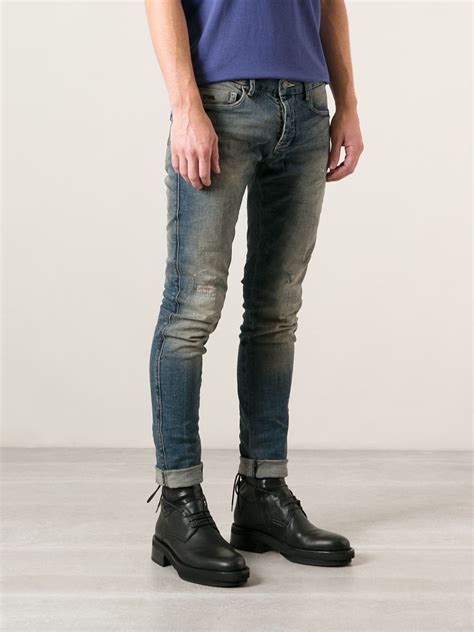 mens armani skinny jeans